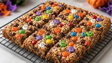 Monster Cookie Bars With Whatever Candy Is Left
