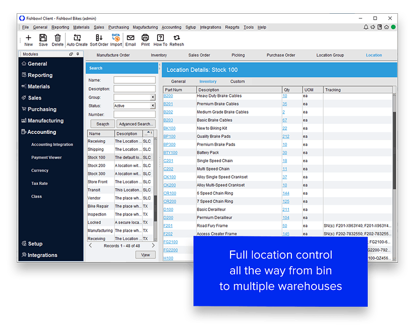 Fishbowl Warehouse Management Software
