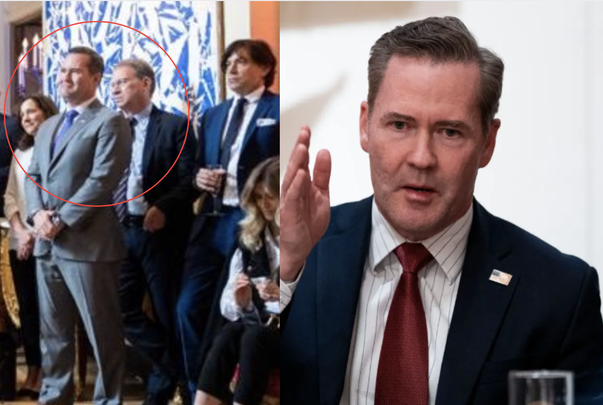 Mike Waltz Says He ‘Never Met’ Atlantic Editor Jeffrey Goldberg—A 2021 Photo Shows Them Inches Apart