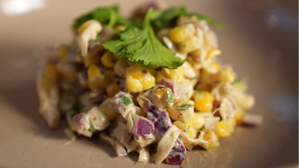 Weekly R&R #008: Charred Elote-Style Corn Salad