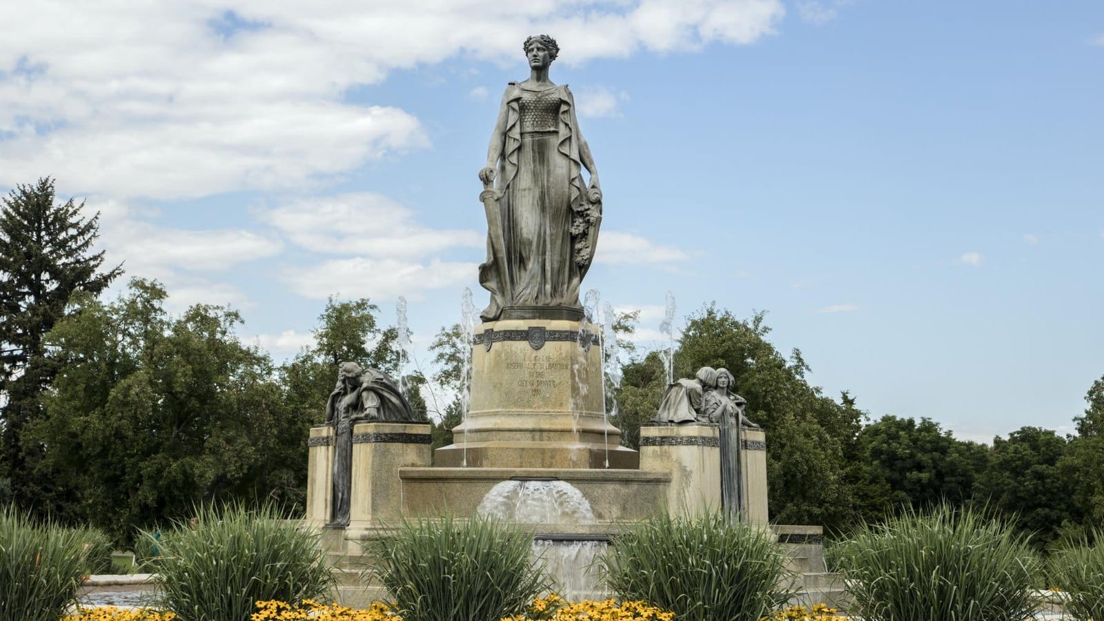 The Thatcher Memorial Fountain in City Park, Denver