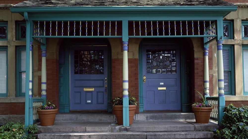 A row house in Denver