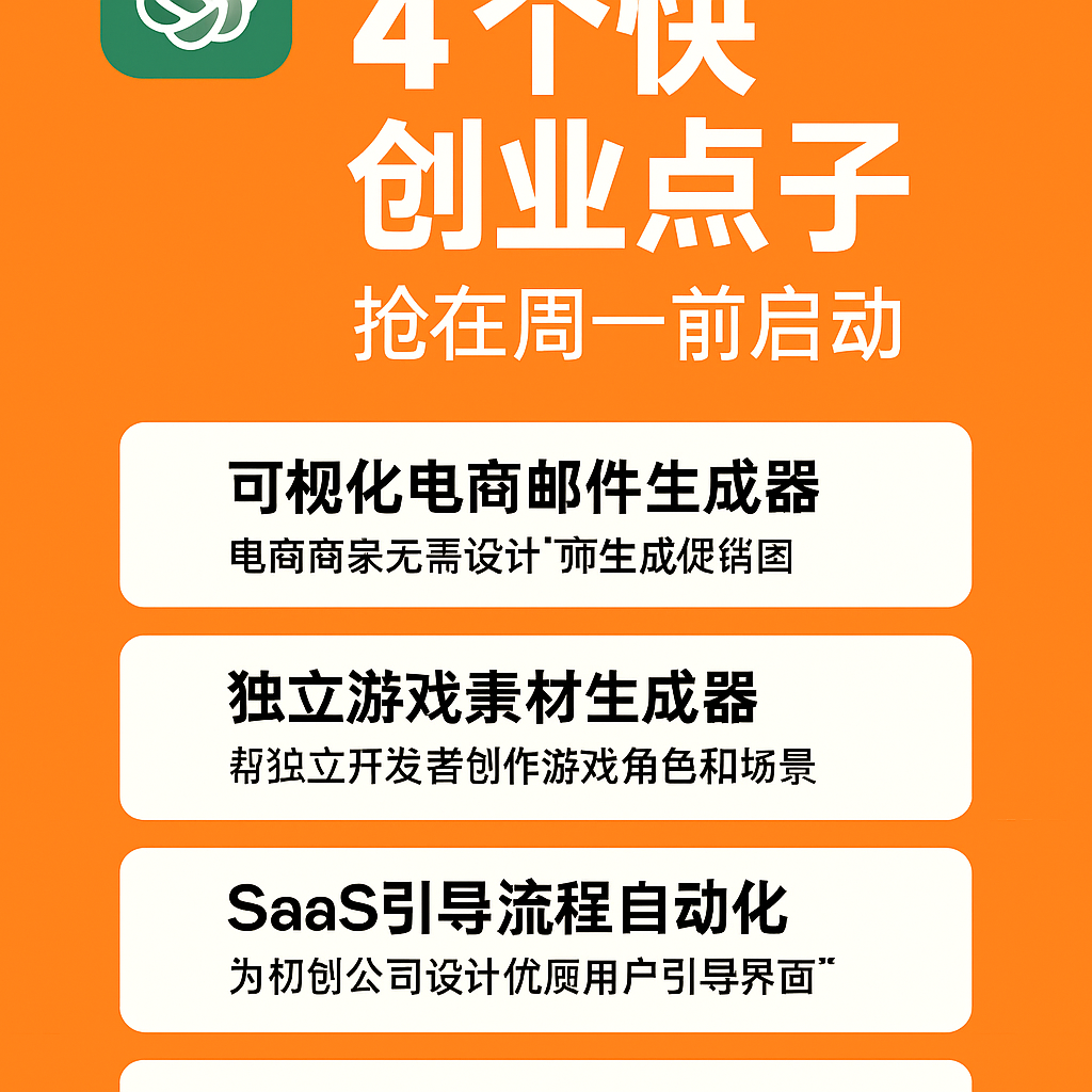 就是这周末：你能用ChatGPT API 做的 4 件赚钱事