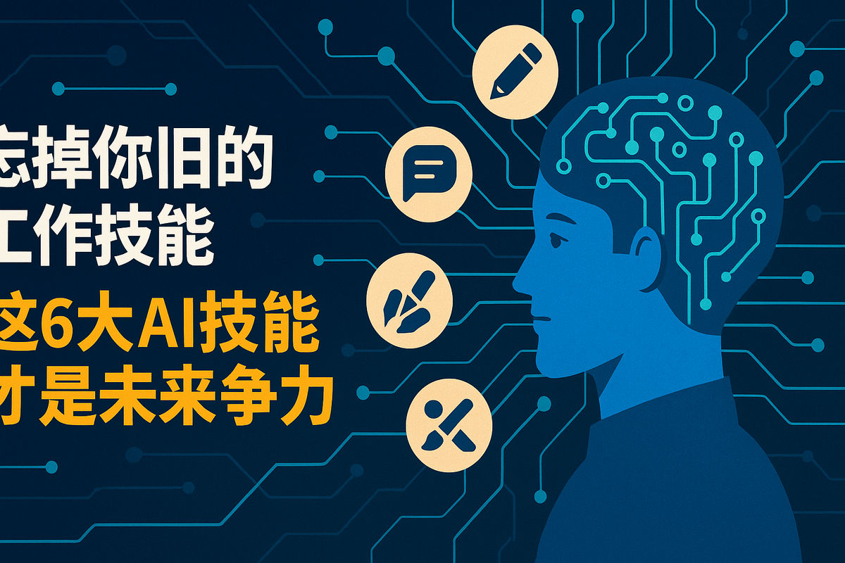 忘掉你过去的工作技能吧：未来职场需要的 6 大 AI 技能