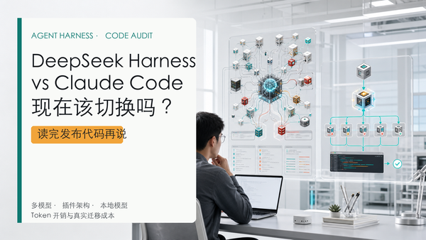 开发者对比复杂插件化 DeepSeek Harness 与精简 Claude Code 编码工作流的技术封面