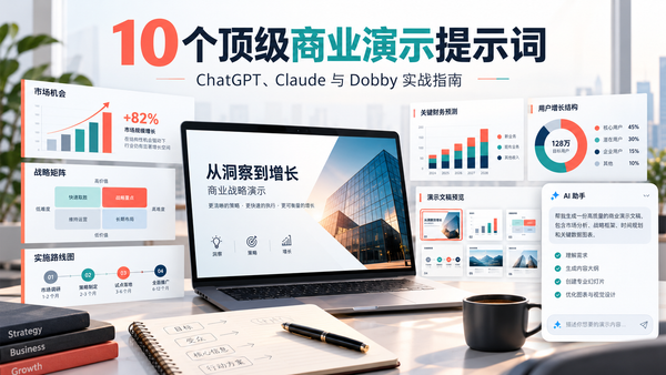 ChatGPT、Claude 与 Dobby 生成商业演示文稿的工作台