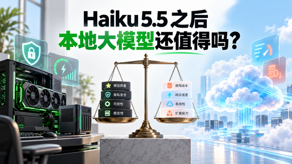 Haiku 5.5 之后，本地大模型与云端 AI 在质量、成本、隐私和控制权上的权衡