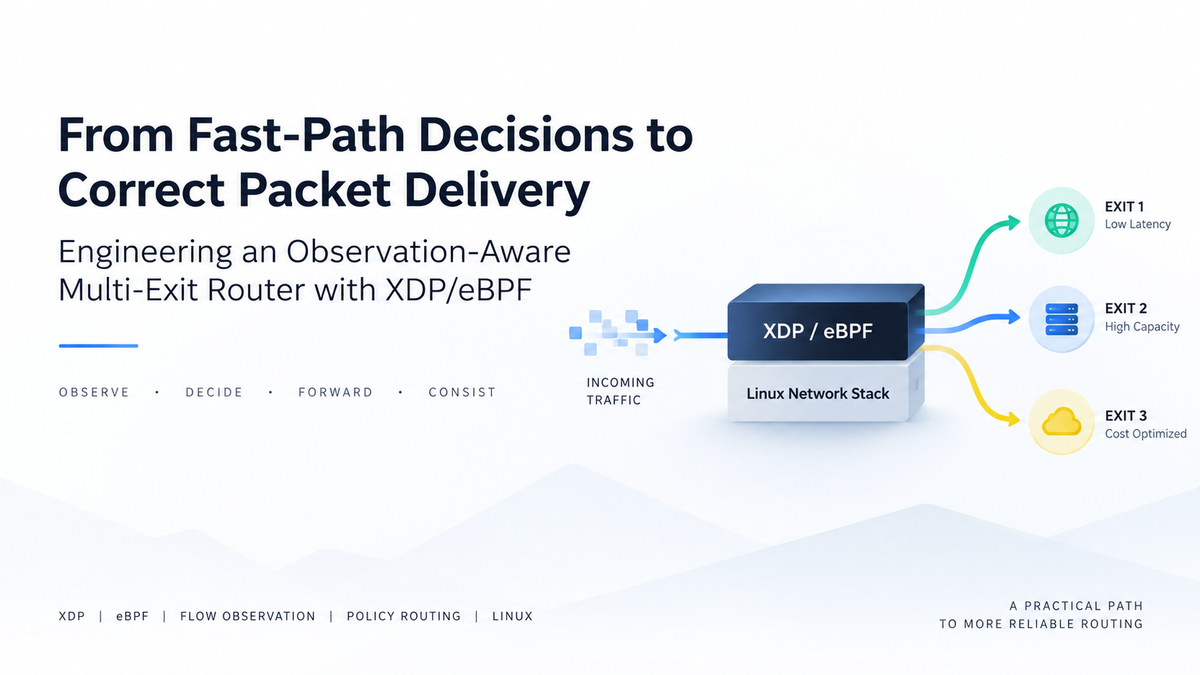 Engineering a Multi-Exit Flow Router with XDP/eBPF