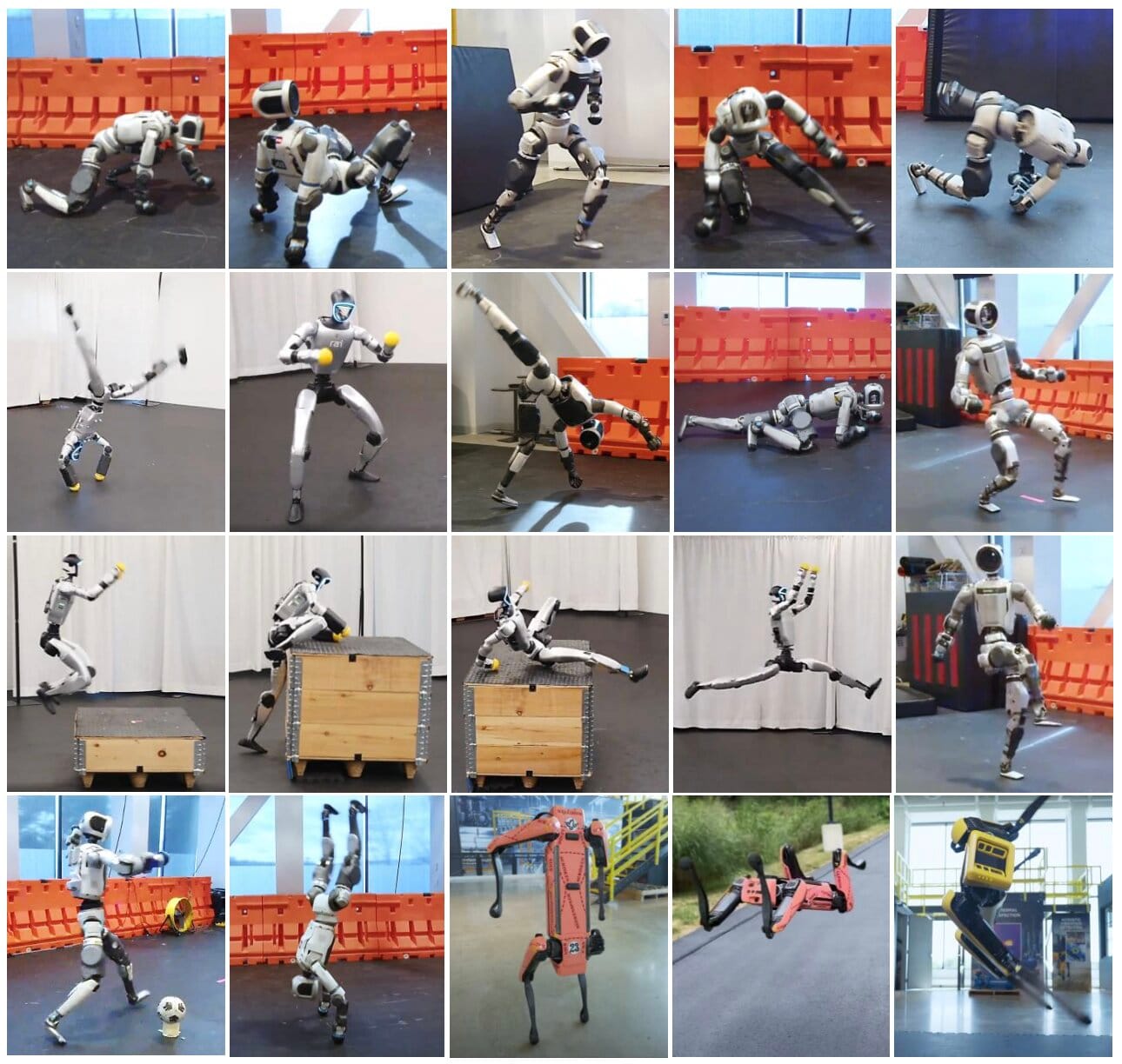 One robot learns a skill, three robots can run it