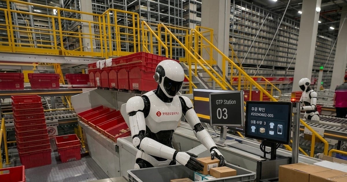 Lotte wins a five-year bet on Korean warehouse humanoids