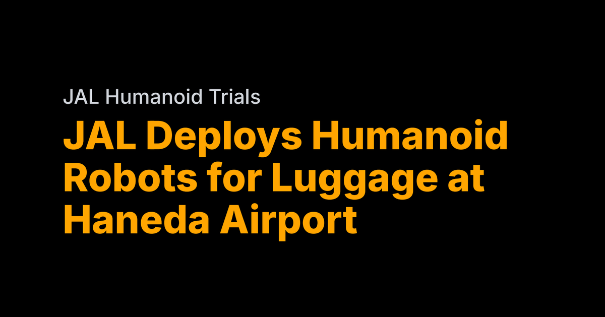 JAL's humanoid robots now handle airport luggage