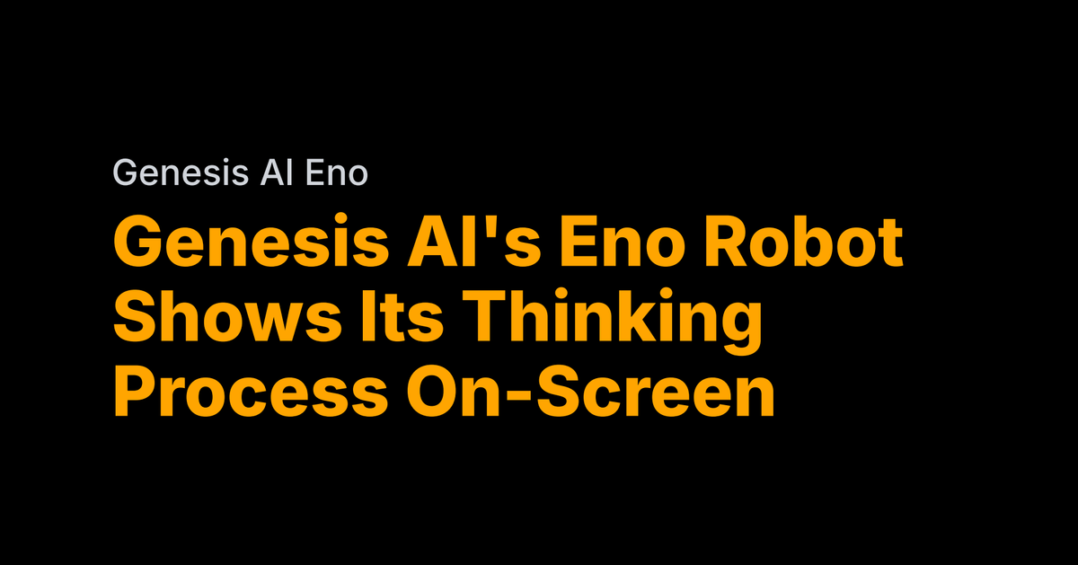 Eno humanoid shows you how it thinks
