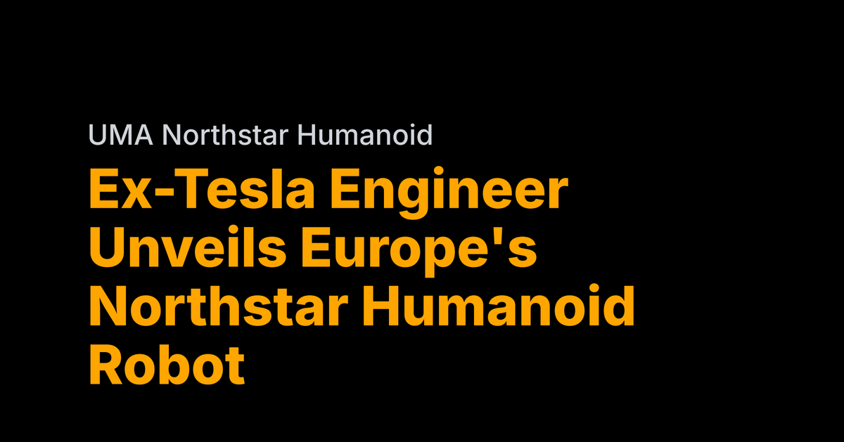 Ex-Tesla engineer unveils Europe's Northstar humanoid