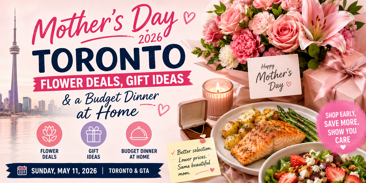 Mother's Day 2026 Toronto: Flower Deals, Gift Ideas & a Budget Dinner at Home