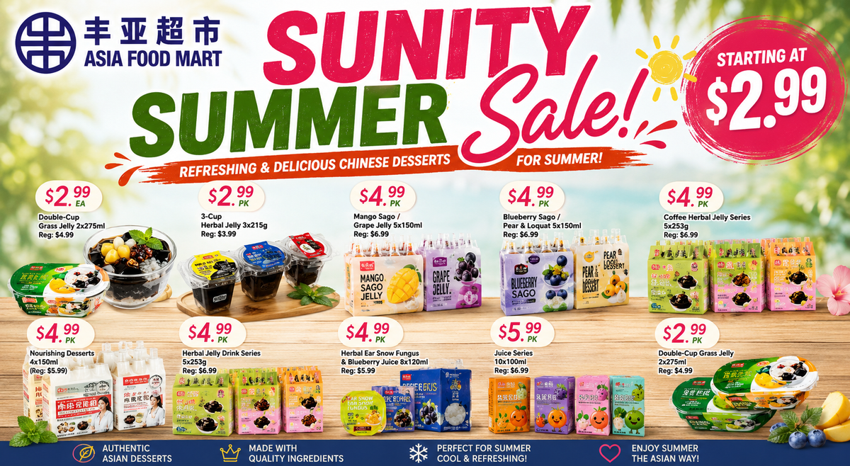 Asia Food Mart Sunity Sale: Grass Jelly $2.99, Herbal Jelly $2.99 and Summer Desserts from $4.99