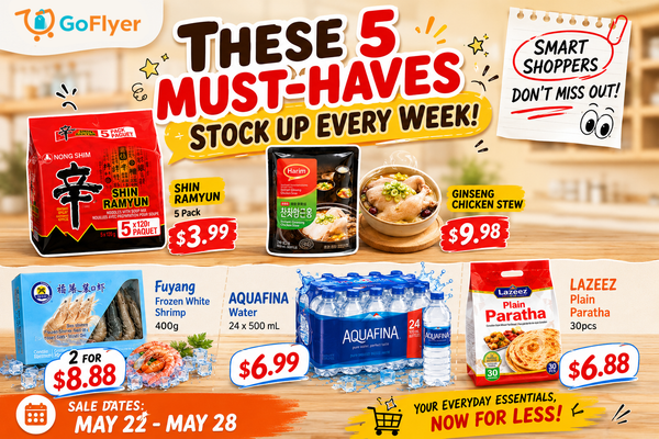 Toronto Asian Supermarket Staples on Sale This Week: Shin Ramyun $3.99, Ginseng Chicken Stew $9.98 (May 22-28 2026)