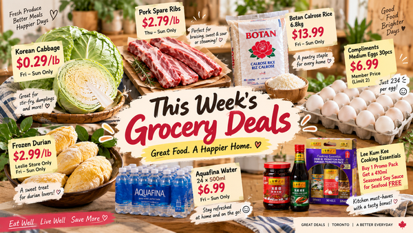 多伦多本周中超好价：高丽菜29¢/lb、排骨$2.79/lb，还有30个鸡蛋$6.99