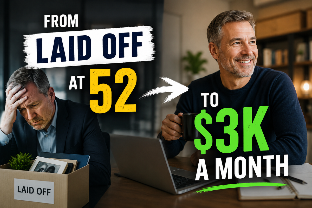 From laid off at 52 to $3k a month