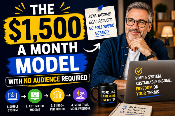 The $1,500 a month model with no audience required