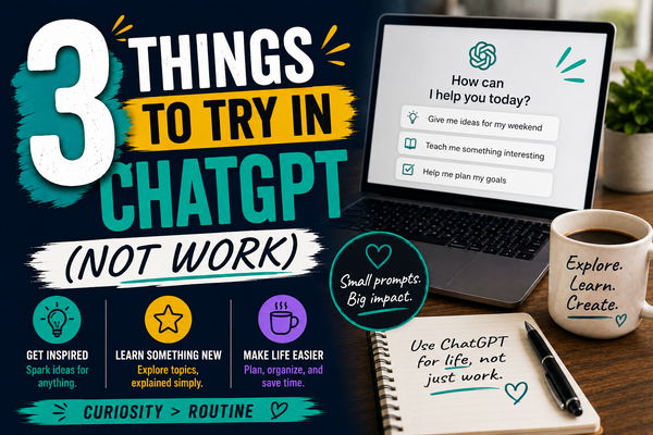 3 things to try in ChatGPT (not work)