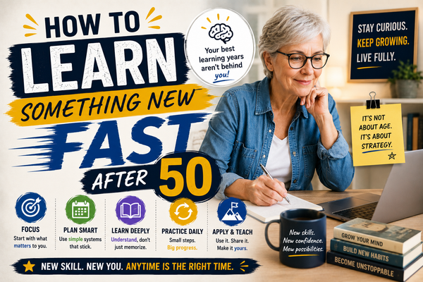 How to learn something new fast after 50