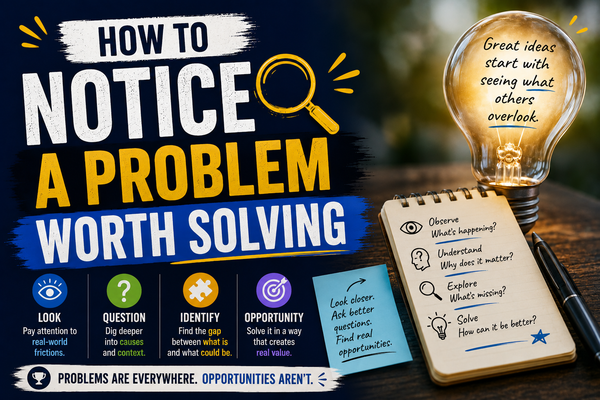 How to notice a problem worth solving
