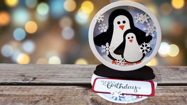 Penguin Easel Card