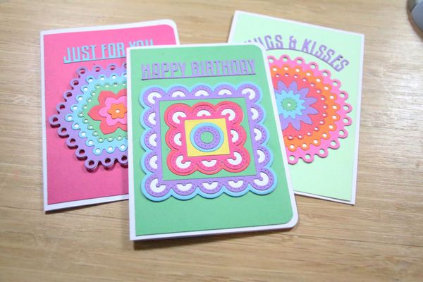 Colourful Multiframe Cards