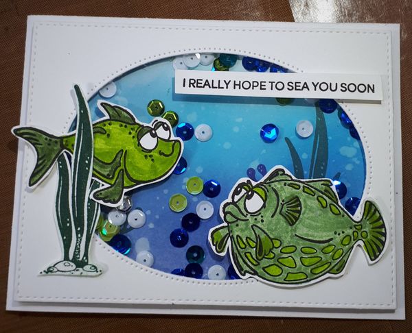 Underwater shaker card