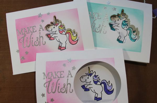 Unicorn Window Card