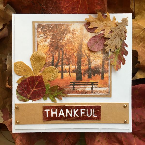 Autumn Leaves Cardmaking