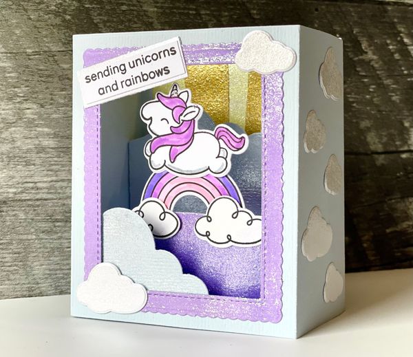Luna Paste Shadow Box Card