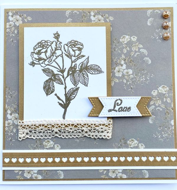 Belle Fleur bonus Wedding/Anniversary Card