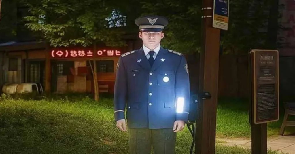 AI Hologram Police Officer Installed at Park in Seoul