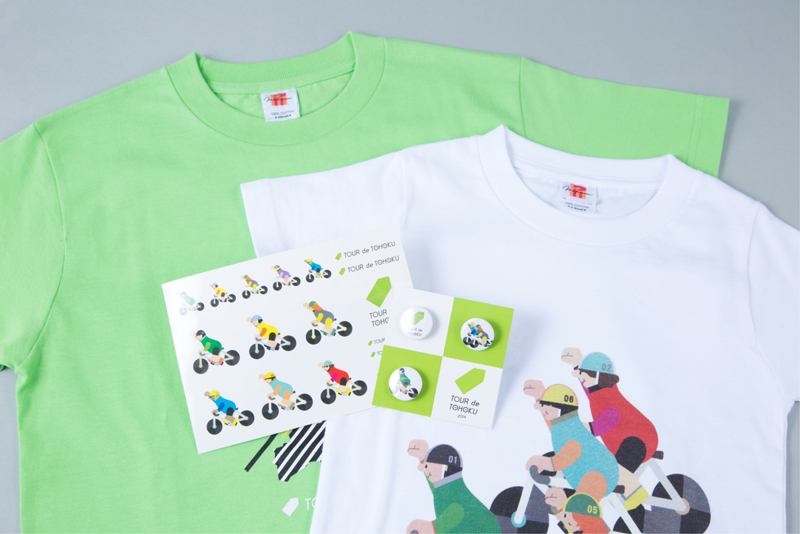 石巻元気商店で販売される「ツール・ド・東北 2014」公式グッズ