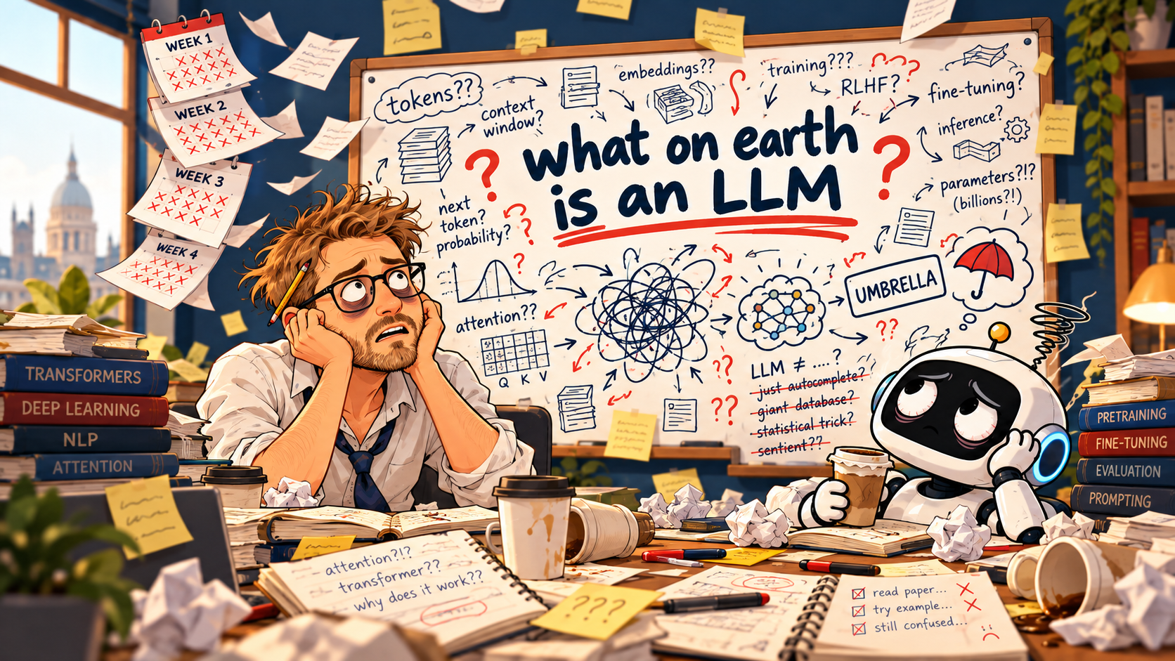 How (on earth) do LLMs work?