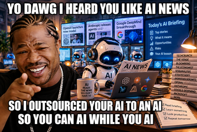 I outsourced my AI news briefing to AI