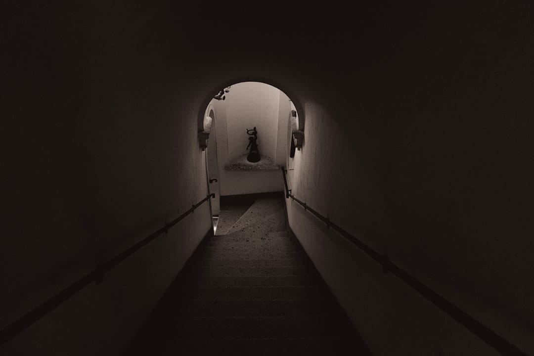 A calm, dimly lit hallway inside a Florida rental home