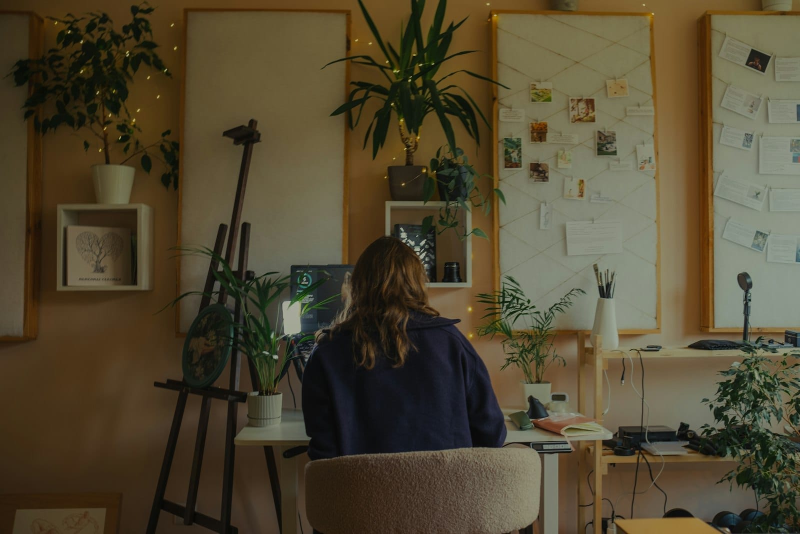 First-time landlord reviewing rental pricing numbers at a desk