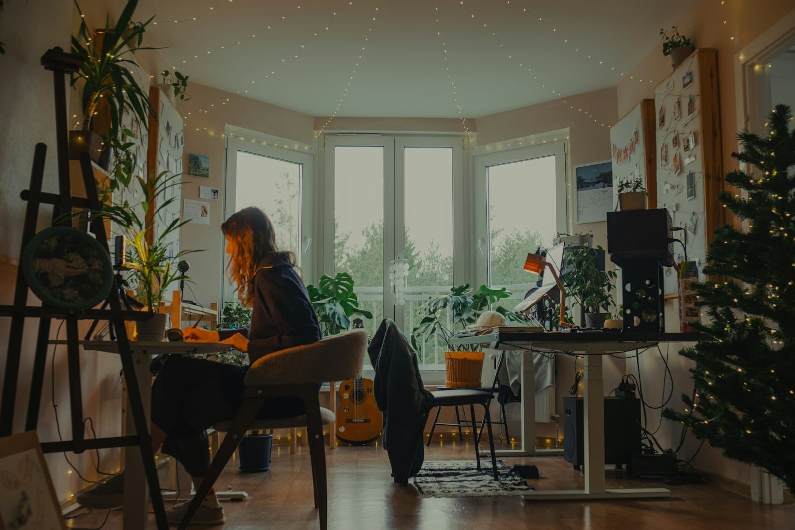 A relocating renter viewing a rental video tour on a laptop