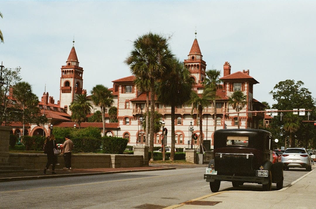 A Florida county judicial center, where Pasco County residential evictions are filed
