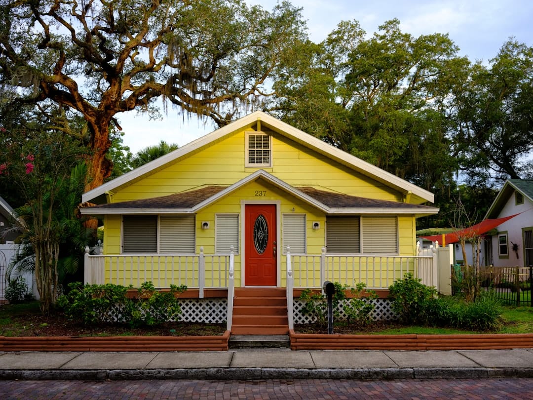 A South Tampa residential street of single-family rental homes