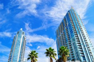 A Florida condominium building exterior