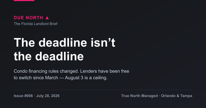 Due North · the deadline isn't the deadline