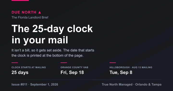 Due North issue 011: the 25-day TRIM petition clock and county deadlines