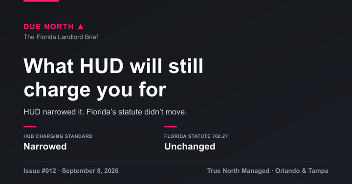 Due North issue 012 cover: what HUD will still charge for