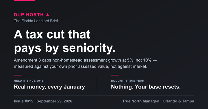 Due North issue 015 card: the assessment cap that pays by seniority