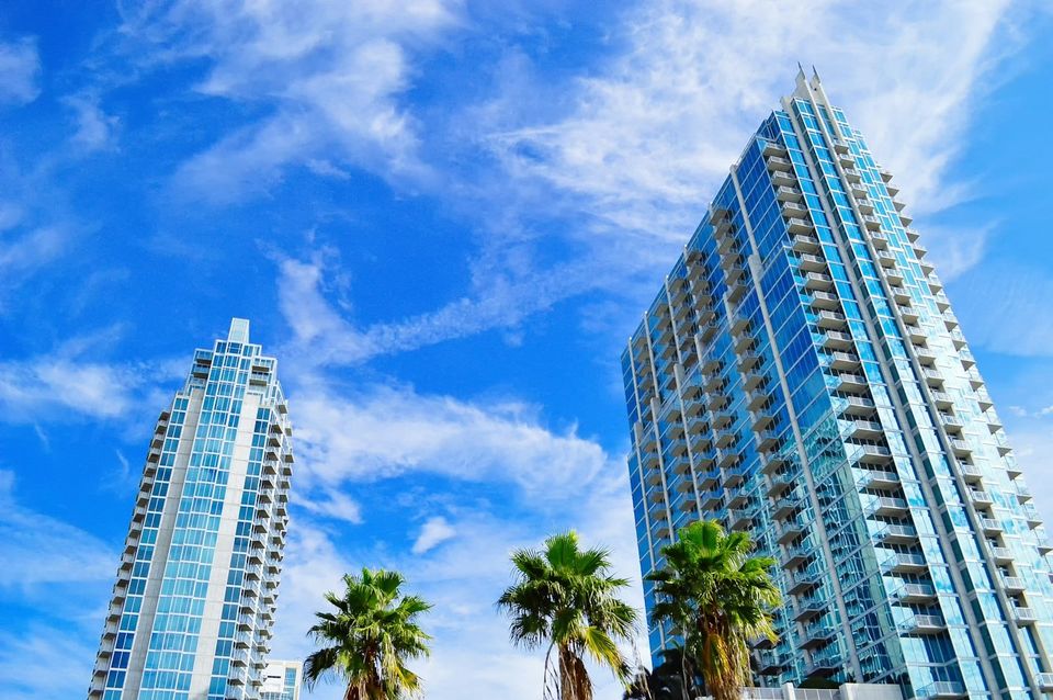 A Florida condominium building exterior