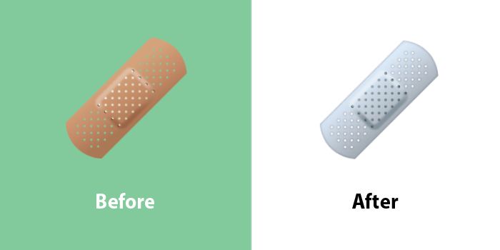 Emojipedia-Changelog-Comparison-WhatsApp-Emoji-13_1-Bandage-Emoji