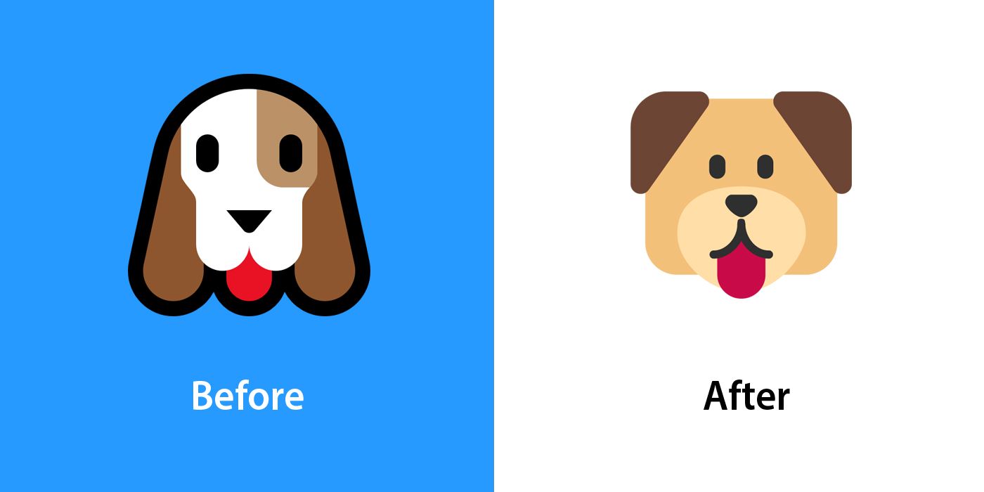 Emojipedia-Windows-11-Fluent-Changelog-Comparison-Dog-Face